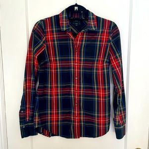 J Crew Royal Stewart style plaid button down shirt